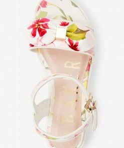Baker By Ted Baker White Floral Platform Sandals -Baker by Ted Baker shop unnamed file 863 scaled
