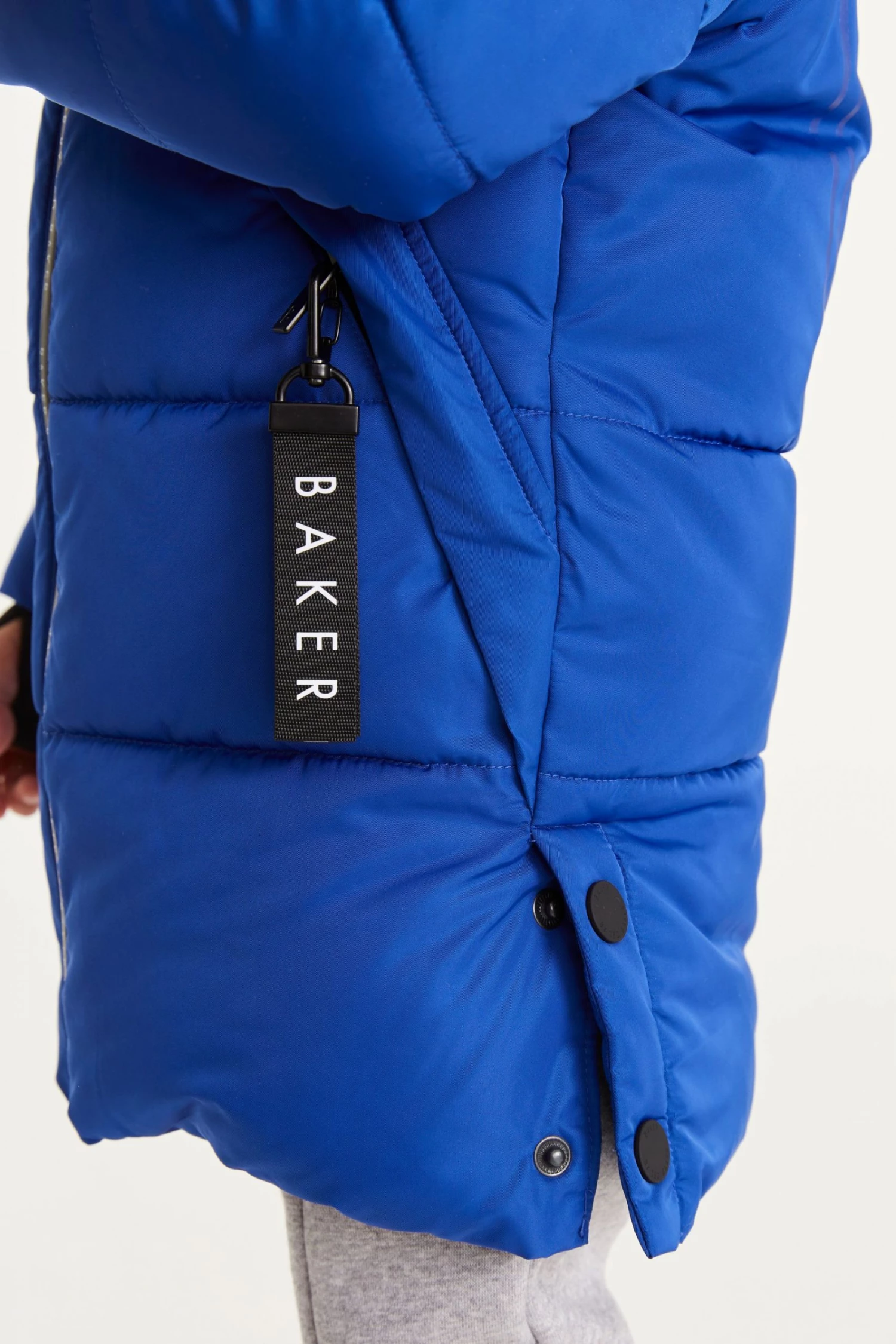 Baker By Ted Baker Blue Longline Padded Coat 7 Baker By Ted Baker Blue Longline Padded Coat - Image 7