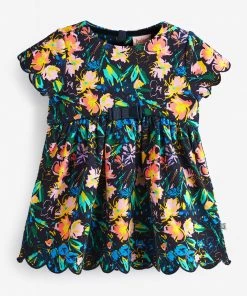 Baker By Ted Baker Black Floral Jersey Dress