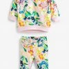 Baker By Ted Baker Pink Floral Sweatshirt And Legging Set