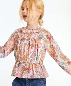 Baker By Ted Baker Floral Crinkle Blouse -Baker by Ted Baker shop unnamed file 962 scaled