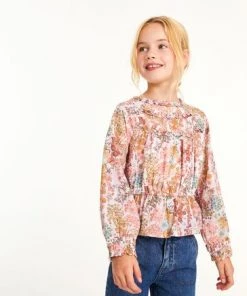 Baker By Ted Baker Floral Crinkle Blouse -Baker by Ted Baker shop unnamed file 963